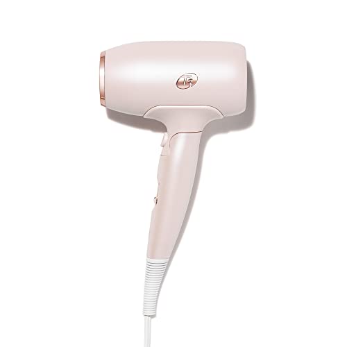 T3 Afar Lightweight Travel-Size Hair Dryer with Auto Dual Voltage, Folding Handle, Fast Drying, Lightweight and Ergonomic, Frizz Smoothing, Multiple Heat and Speed Combinations - Image 1
