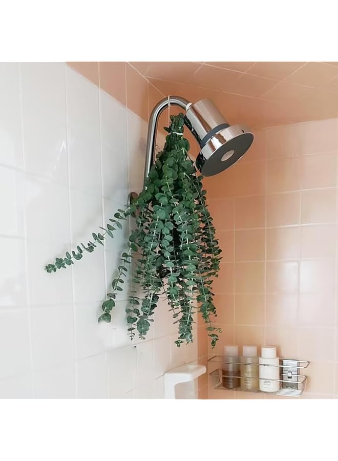 The Bros سيقان الكينا المجففة للاستحمام، 10 قطع بطول 17 بوصة من فروع أوراق الكينا الطبيعية الطازجة لتزيين المنزل في حفلات الزفاف - Image 1