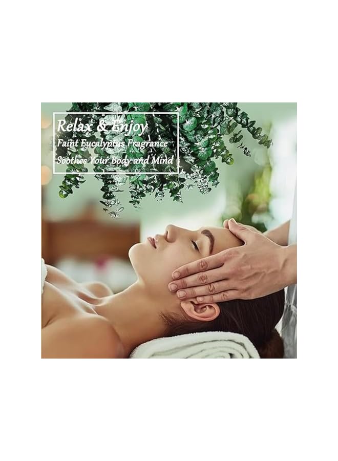 The Bros سيقان الكينا المجففة للاستحمام، 10 قطع بطول 17 بوصة من فروع أوراق الكينا الطبيعية الطازجة لتزيين المنزل في حفلات الزفاف - Image 5