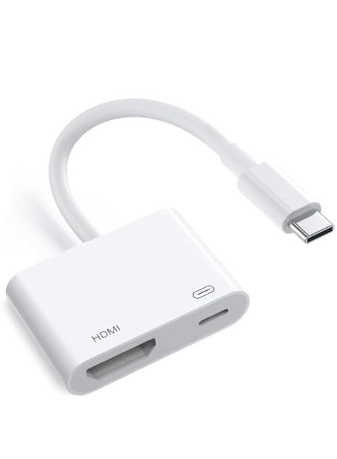 كيلا محول AV رقمي متعدد المنافذ USB-C، محول USB C إلى HDMI لأجهزة iPhone 16/15 إلى التلفزيون، محول شاشة مزامنة الفيديو والصوت بدقة 4K 60 هرتز لأجهزة iPhone 16/15 Series/MacBook/iPad Pro، معتمد من MFi - Image 2