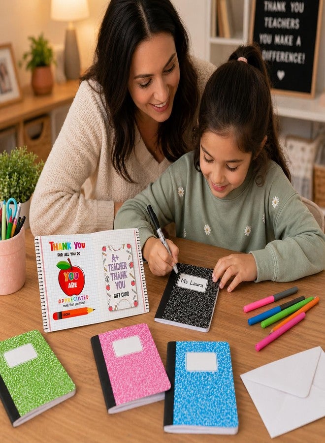 KATINAT Teacher Appreciation Gifts 12 Pack, Notebook Money Holder for Cash Gift with Envelopes, Teacher Gift Card Holder, End of Year Gifts Back to School Appreciation Week - Image 5