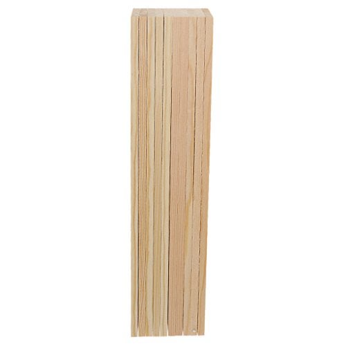 segolike 10 pieces natural pine wood rectangle board panel for arts craft - 30cm- Multi color - Image 4
