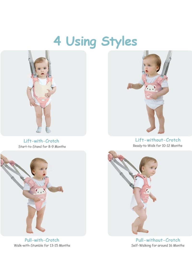 MIXDE Walking Harness Handheld Baby Walker Assistant Belt with Baby Head Protector Baby Helmet for Crawling and Walking Baby Knee Pads  - Image 5