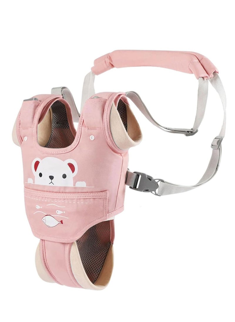 MIXDE Walking Harness Handheld Baby Walker Assistant Belt with Baby Head Protector Baby Helmet for Crawling and Walking Baby Knee Pads  - Image 2