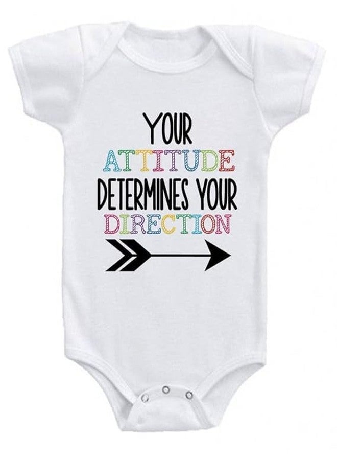 American Apple Printed Romper Dress Baby Sleep Suit For Baby Boys & Baby Girls Printed Birthday Vacation Gift Rompers T-Shirt (3-6 Months, Your Attitude)