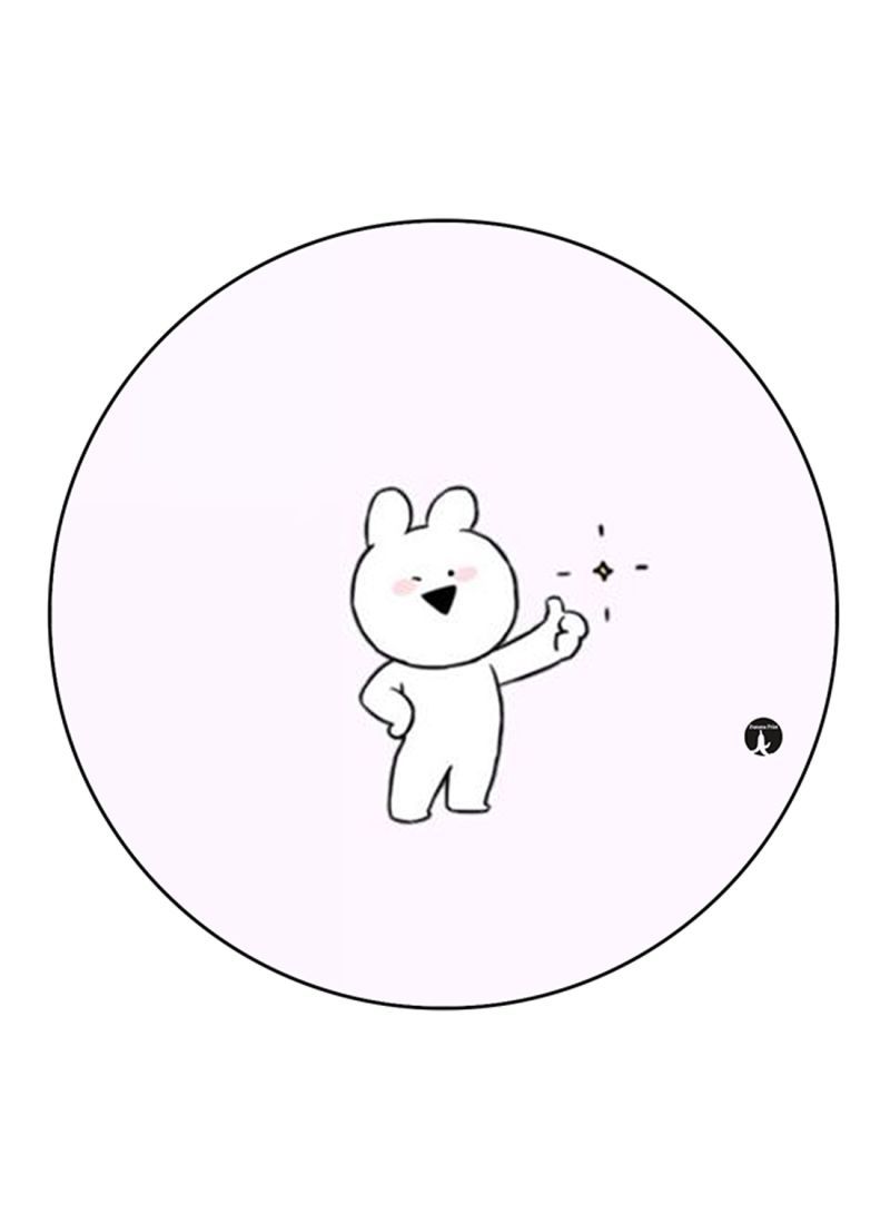 RKN Rabbit Printed Fridge Magnet Round  Multicolour - Image 2