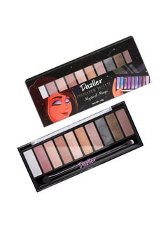 DAZLLER Dazller Eyeshadow 10-in-1 Palette,10g, DES5, Velvety Texture, No Patchiness, Easy blending, with Sponge-Brush Applicator (Multicolor)  - Image 1