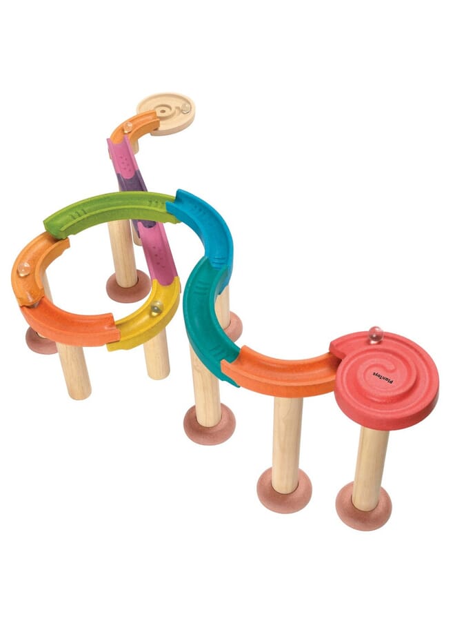 Raxoom Wooden Marble Run Deluxe Multicolor - Image 1