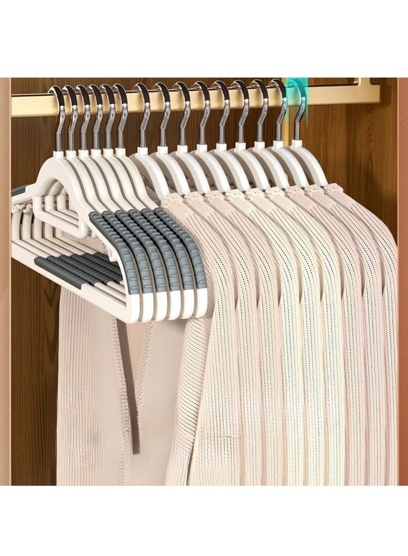 LEDIN Pants Hangers Non Slip Space Saving Pants Hangers Trouser Hangers Stainless Steel Metal Multilayer Pants Hangers Closet Storage for Pants Jeans Shirts Scarfs Ties (10 PACK)  - Image 2