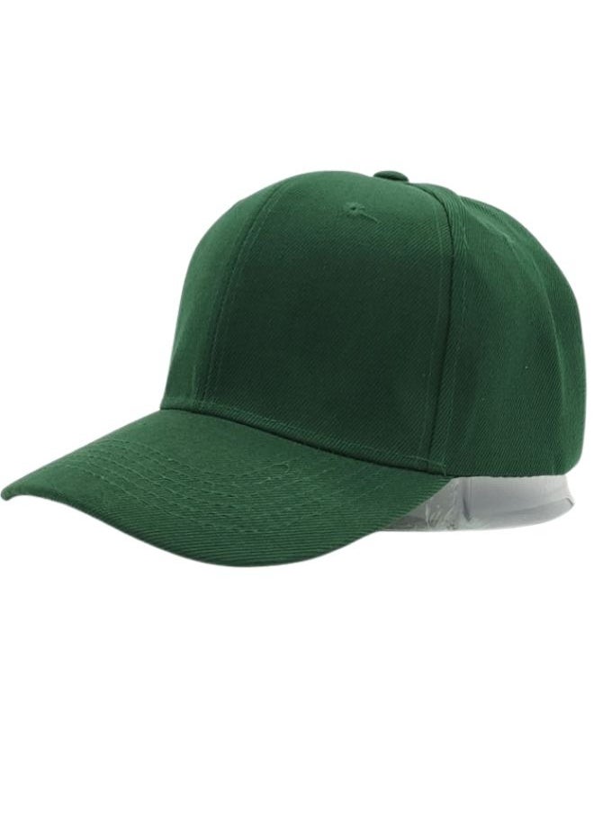 SARAOONT - Classic Dark Green Polyester Baseball Cap - Adjustable Unisex Dad Hat for Running, Workouts, and Outdoor Activities in All Seasons - Image 1