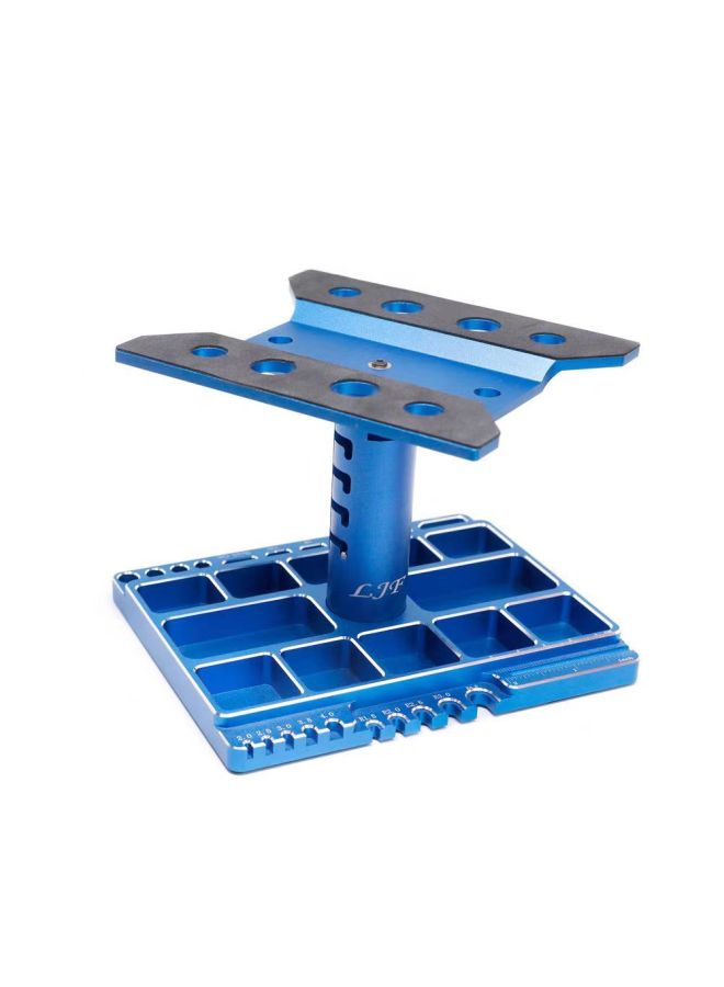 Rc Model 1/8 1/10 Climbing Car Maintenance Platform Adjustment Frame Display Stand Support Frame Elevated Rack-Color:Adjustable 0kg Tops Blue 1/7 /8 /10 Models  - Image 4