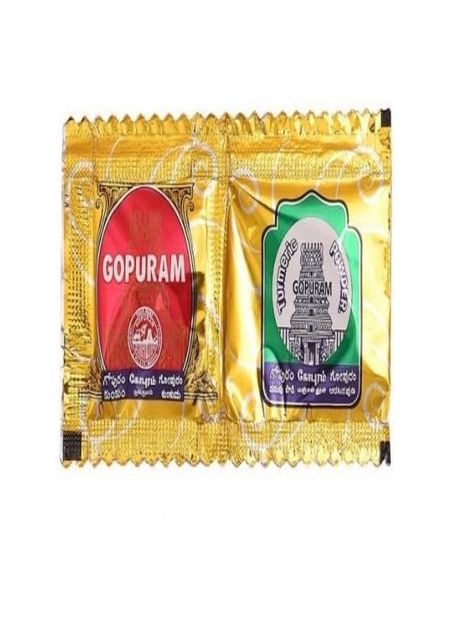 Kumkum and Turmeric Powder Gift Combi Pack (10pc Kumkum + 10pc Turmeric) - Pack of 10 - Image 3