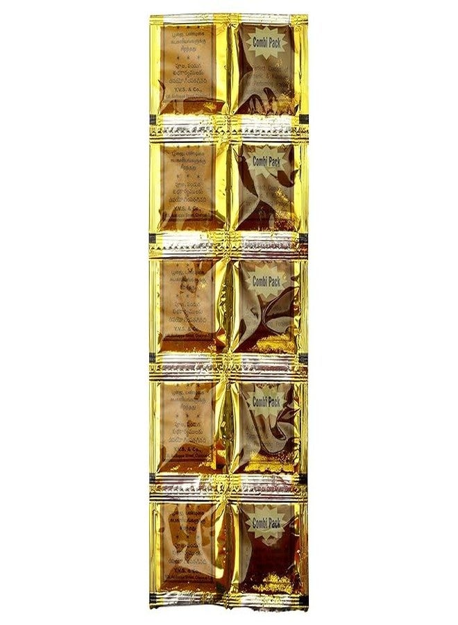 Kumkum and Turmeric Powder Gift Combi Pack (10pc Kumkum + 10pc Turmeric) - Pack of 10 - Image 2