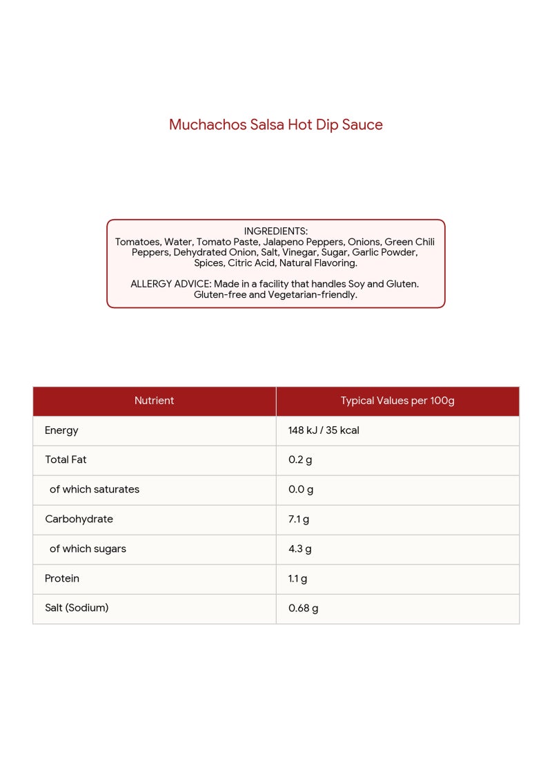 Muchachos Salsa Hot Dip Sauce - Image 2