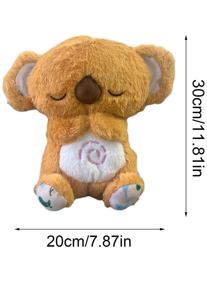 general Soothing Koala Bear, Anxieties Relief Bear Breathing Stuffed Animal, The Relief Breathing Toy With Music Lights  Rhythmic Breathing Motion, Portable Plush Toy For Kids - Image 2