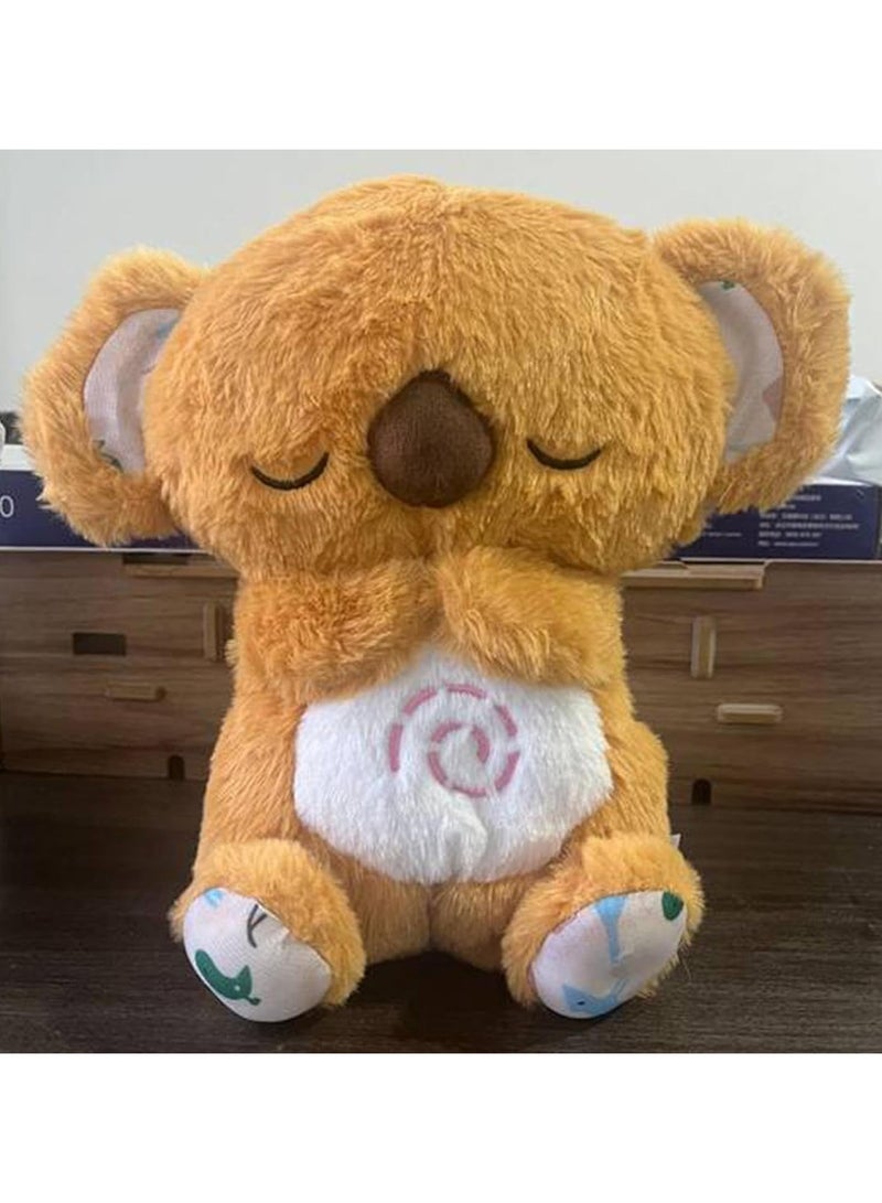 general Soothing Koala Bear, Anxieties Relief Bear Breathing Stuffed Animal, The Relief Breathing Toy With Music Lights  Rhythmic Breathing Motion, Portable Plush Toy For Kids - Image 5
