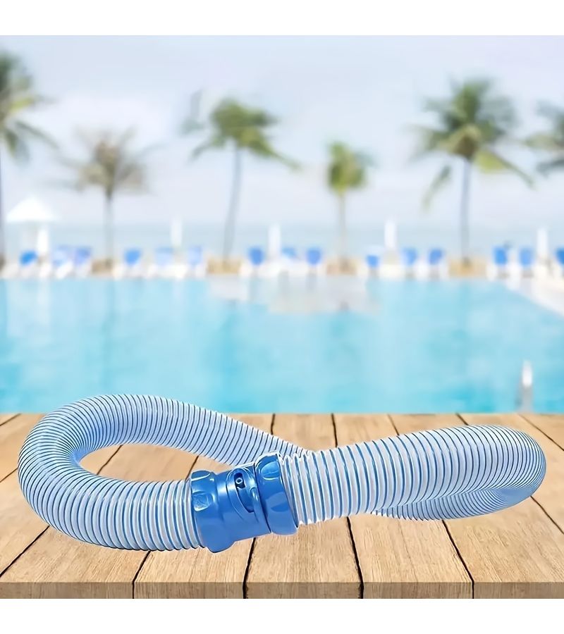 8Pcs Pool Vacuum Hose Compatible With Zodiac X7 T3 T5 Mx6 Mx8 39 37 Inch Blue Polyethylene Pool Cleaning Equipment Elastic Durable Hose Vacuum Kit - Image 5
