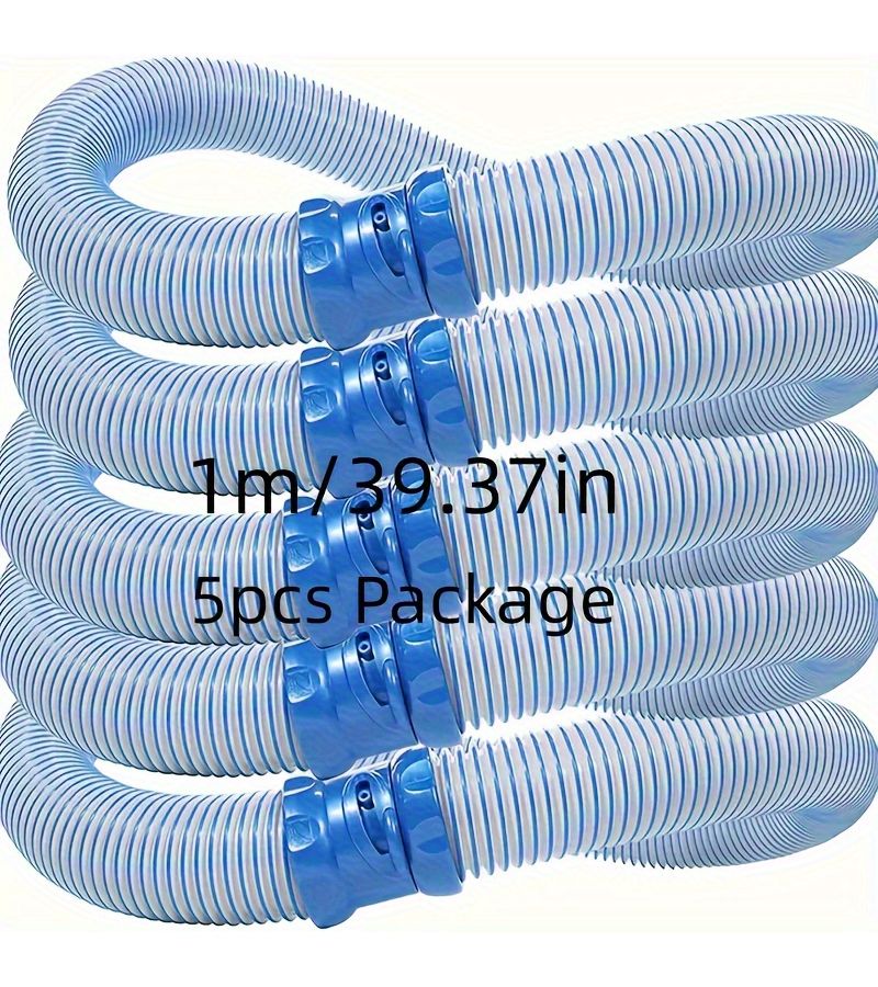 8Pcs Pool Vacuum Hose Compatible With Zodiac X7 T3 T5 Mx6 Mx8 39 37 Inch Blue Polyethylene Pool Cleaning Equipment Elastic Durable Hose Vacuum Kit - Image 1