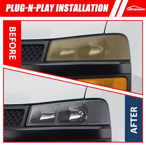 ADCARLIGHTS Headlights Compatible with Chevy Express 2003-2024 GMC Savana 1500 2500 3500 4500 Clear Lens Black Housing Clear Corner Headlamp Replacement - Image 4