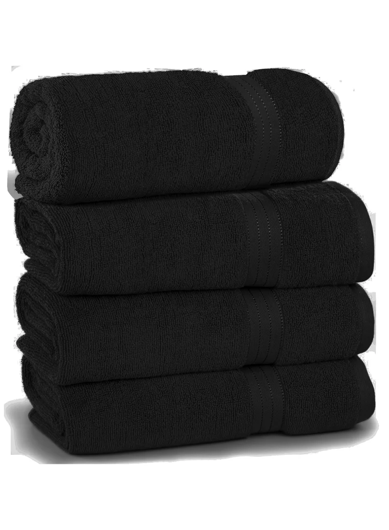 Bliss Casa Bliss Casa Bath Towel Set 70x140 cm (4 Pack) - 550 GSM 100% Cotton 20/D Quick Drying Highly Absorbent Thick Bathroom Towels - Soft Hotel Quality for Bath and Spa