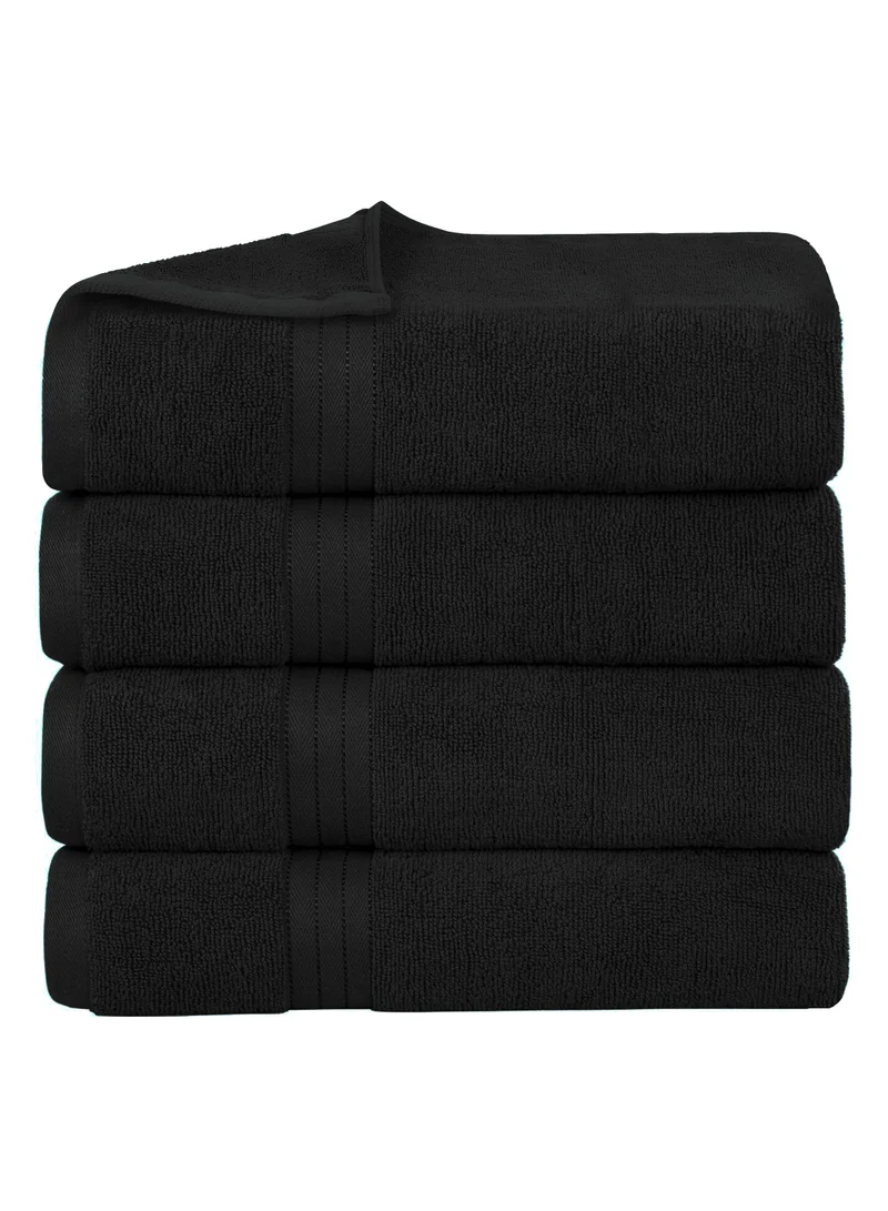 Bliss Casa Bliss Casa Bath Towel Set 70x140 cm (4 Pack) - 550 GSM 100% Cotton 20/D Quick Drying Highly Absorbent Thick Bathroom Towels - Soft Hotel Quality for Bath and Spa