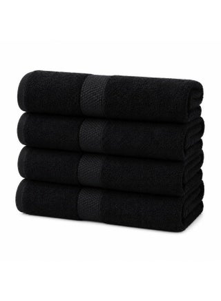Bliss Casa Bath Towel Set 80x180 cm (4 Pack) - 650 GSM 100% Cotton Quick Drying Highly Absorbent Thick Bathroom Towels - Soft Hotel Quality for Bath and Spa