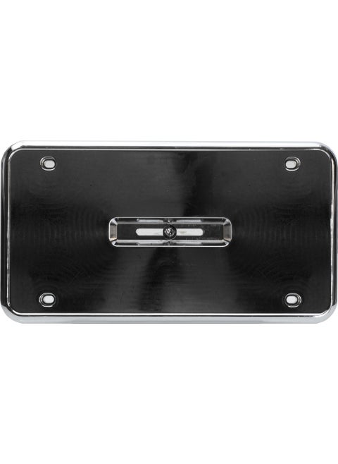 Nickel Plated License Plate Square