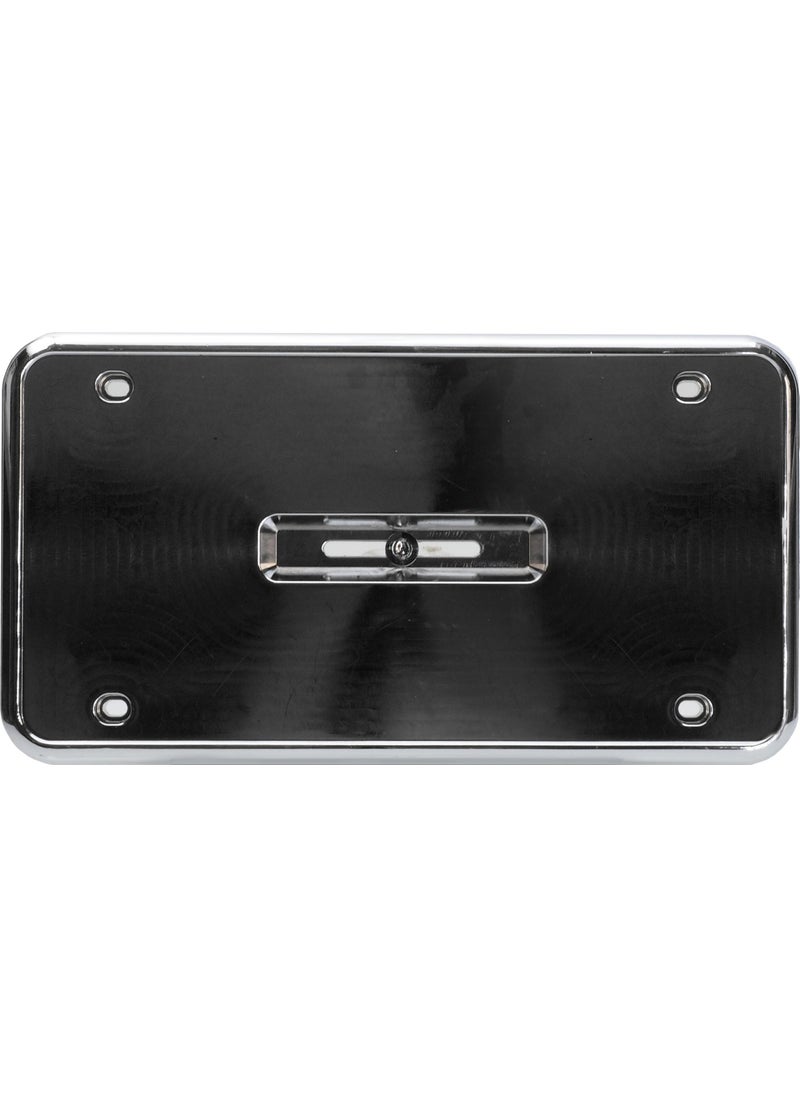 Nickel Plated License Plate Square