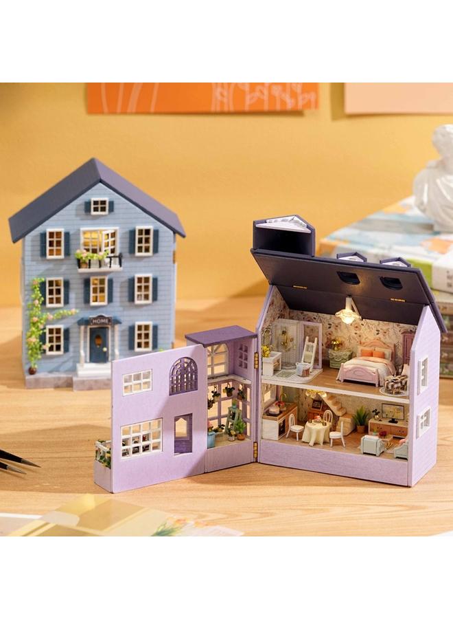 الأزرق جي دبليو Diy Cabin Milin Manor-Happy Manor ، يمكن فتح الخشب المصنوع يدويًا ويغلق - Image 2