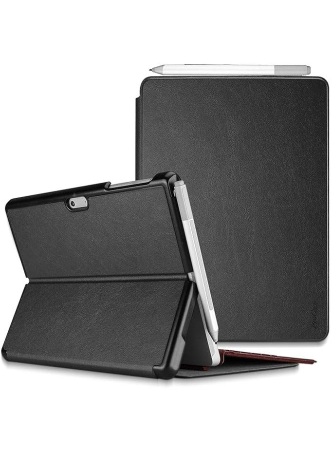 erorex Case for 12.3" Microsoft Surface Pro 7 Plus/Pro 7/Pro 6/Pro 5/Pro 2017/Pro 4/Pro LTE, Slim Light Smart Cover Stand Case with Built-in Surface Pen Holder-Black - Image 1