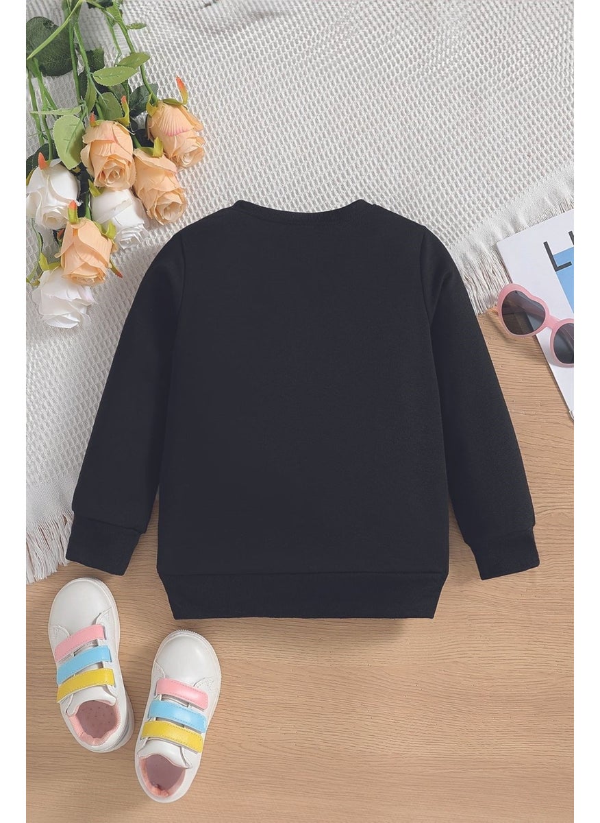 Myada - Moodbooster 1993 Printed Oversize Hooded Kids Sweatshirt with Polar Fleece Inside 15640 - Image 1