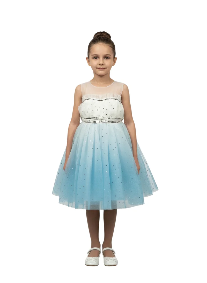 Bidani Ombre Party Dress with Sparkling Sequins