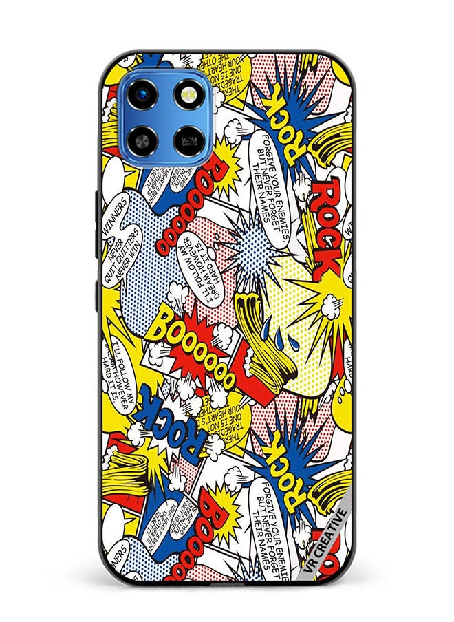 VR CREATIVE Protective Case Cover For Infinix Smart 6 HD Pop Art Design Multicolour  - Image 1