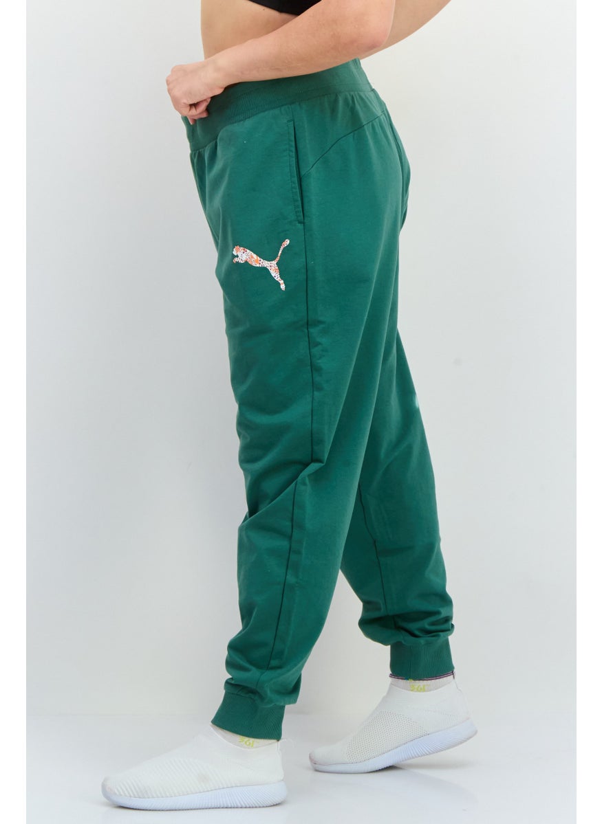 PUMA Women Regular Fit Outdoor Track Pants, Green  - Image 2