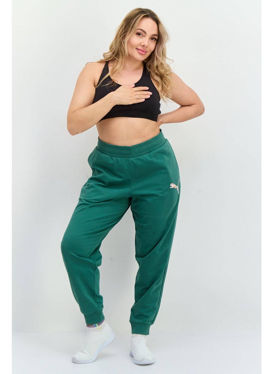 PUMA Women Regular Fit Outdoor Track Pants, Green  - Image 4
