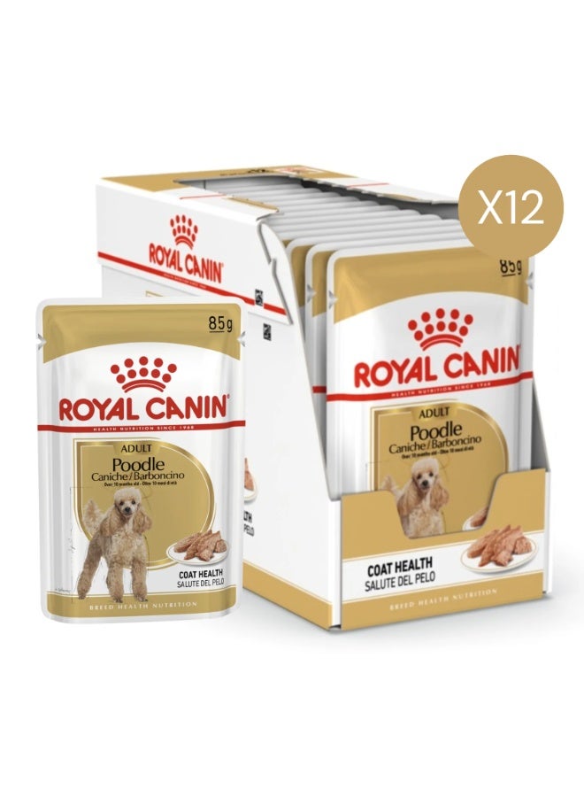 Royal Canin Breed Health Nutrition Poodle Adult Dog Wet Food - 12x85g - Image 1