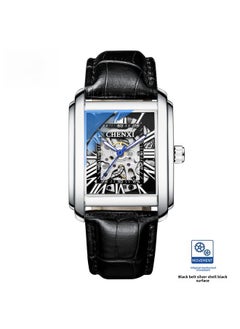 NIBEMINENT Chenxi Tiktok Live Explosions Square Hollow Mechanical Watch Men's Leather Waterproof Automatic 