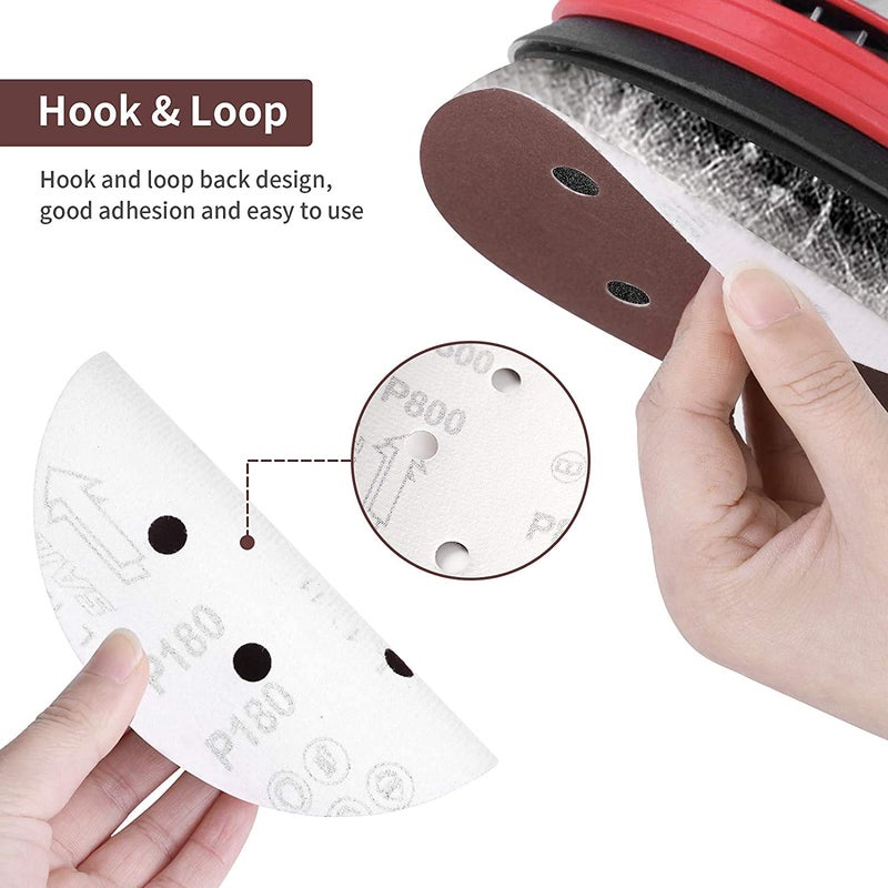 Dumdaar Sanding Disc 150mm 6 with 6 Holes 180 Grit 30 - Image 3