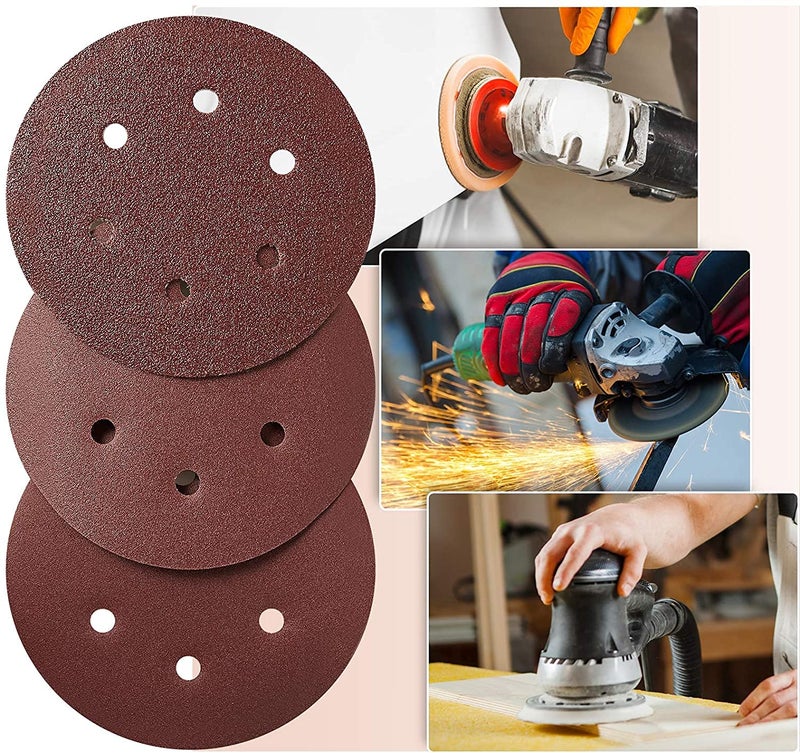 Dumdaar Sanding Disc 150mm 6 with 6 Holes 180 Grit 30 - Image 5