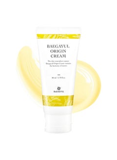 Baegayul Baegayul Origin Cream - Botanical Ingredients with Propolis & Job’s Tears, Deep Hydration & Soothing Relief for Sensitive Skin, Energizing with Korean Herbal Extracts (80ml, 2.71fl oz)  - Image 1