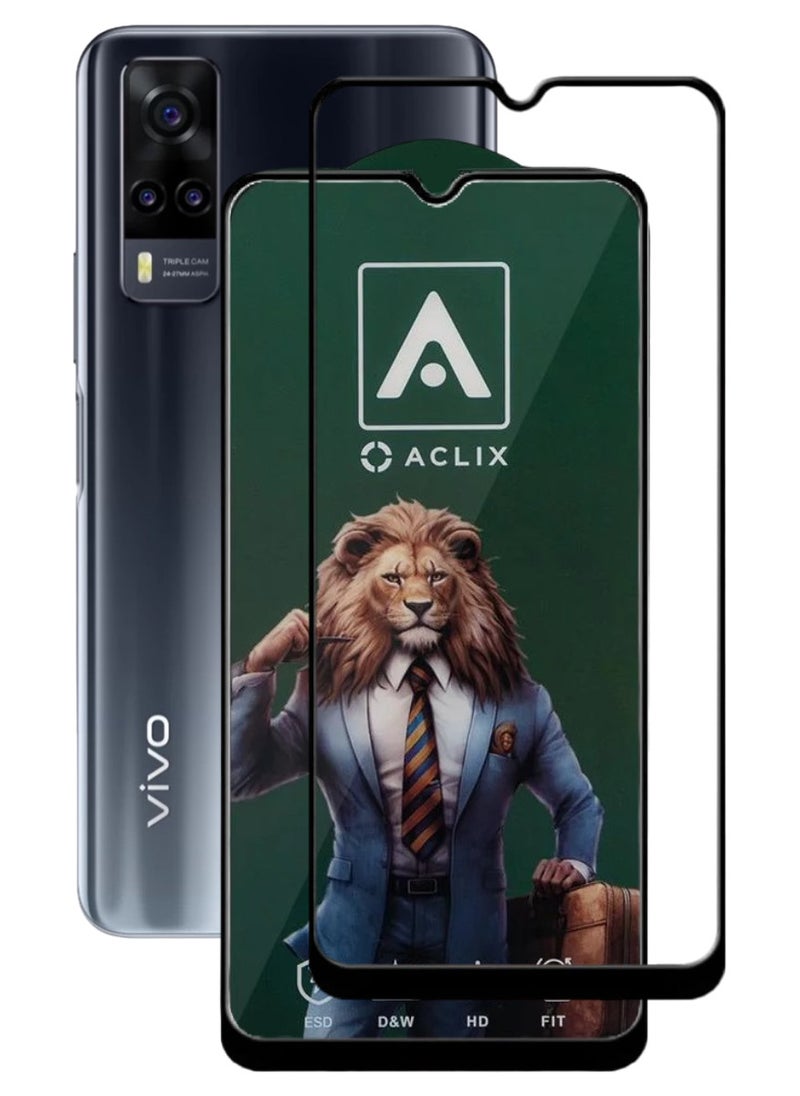 ACLIX Antistatic ESD Dustproof Premium Quality High Definition Tempered Glass Screen Protector Designed For vivo Y31 - Image 1