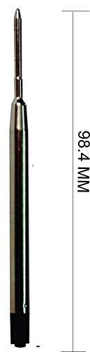 IMPRINT Ball Pen Refills | 1 MM(Bold Point) Point | Metal Body | Standard Size | Pack of 4 | Black Ink - Image 3