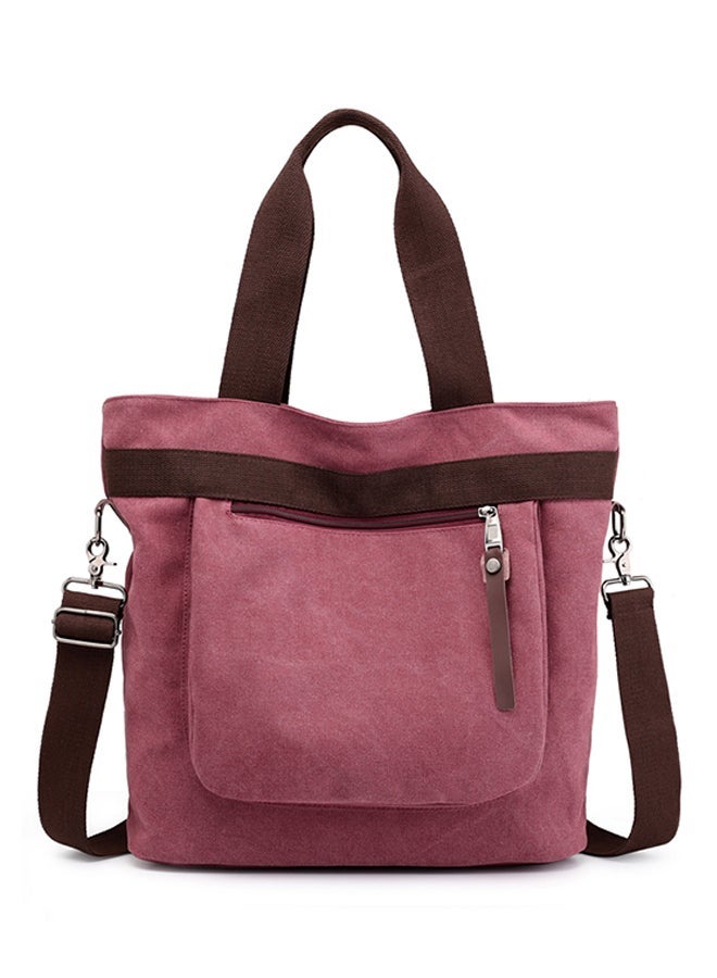NIBEMINENT Adjustable Strap Canvas Shopper/Tote Purple - Image 1