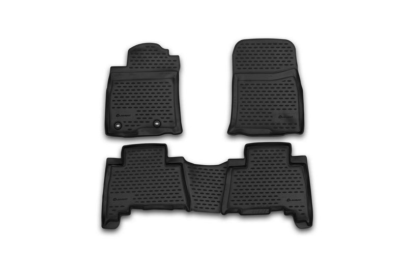 Element EXP.NLC.48.74.210k Rubber Floor Mats for Toyota Land Cruiser 150 2013-2015 2015 5-Seat 4 Pieces, Black - Image 1