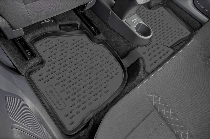 Element EXP.NLC.48.74.210k Rubber Floor Mats for Toyota Land Cruiser 150 2013-2015 2015 5-Seat 4 Pieces, Black - Image 4