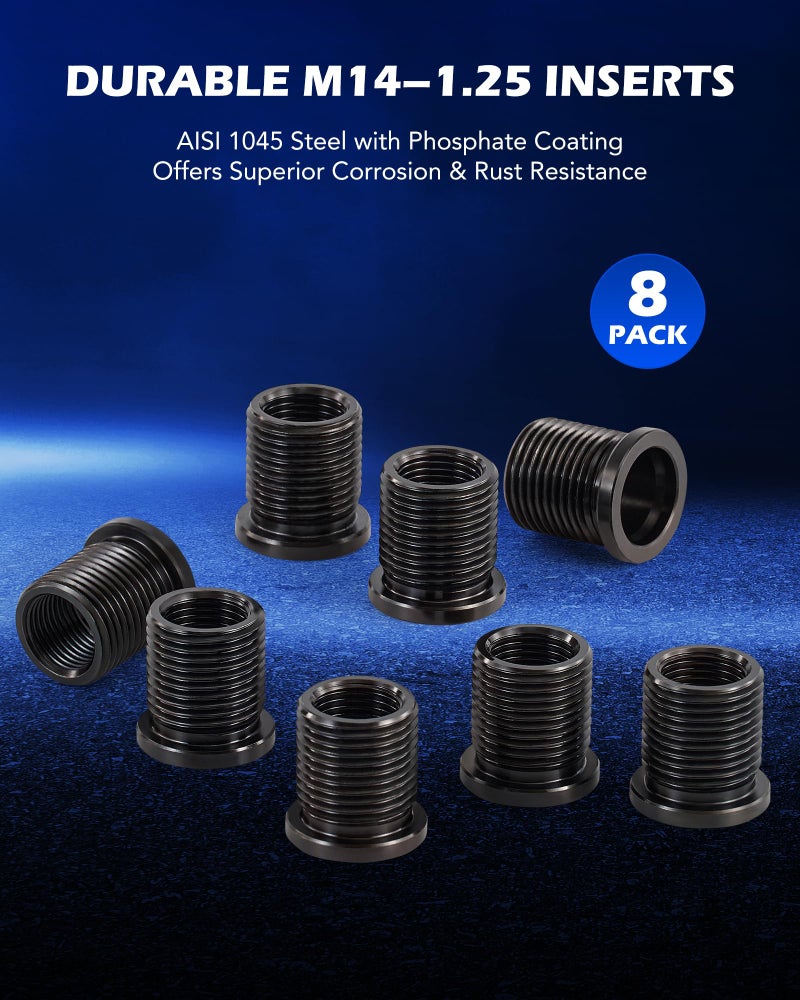 Orion Motor Tech 38900 Two Valve Ford Triton Tool Kit, Spark Plug Thread Repair Kit with M14-1.25 Inserts, Foolproof Repair System Fits 1996-2003 Ford Triton 4.6L 5.4L 6.8L V10 Two Valve Engines - Image 5