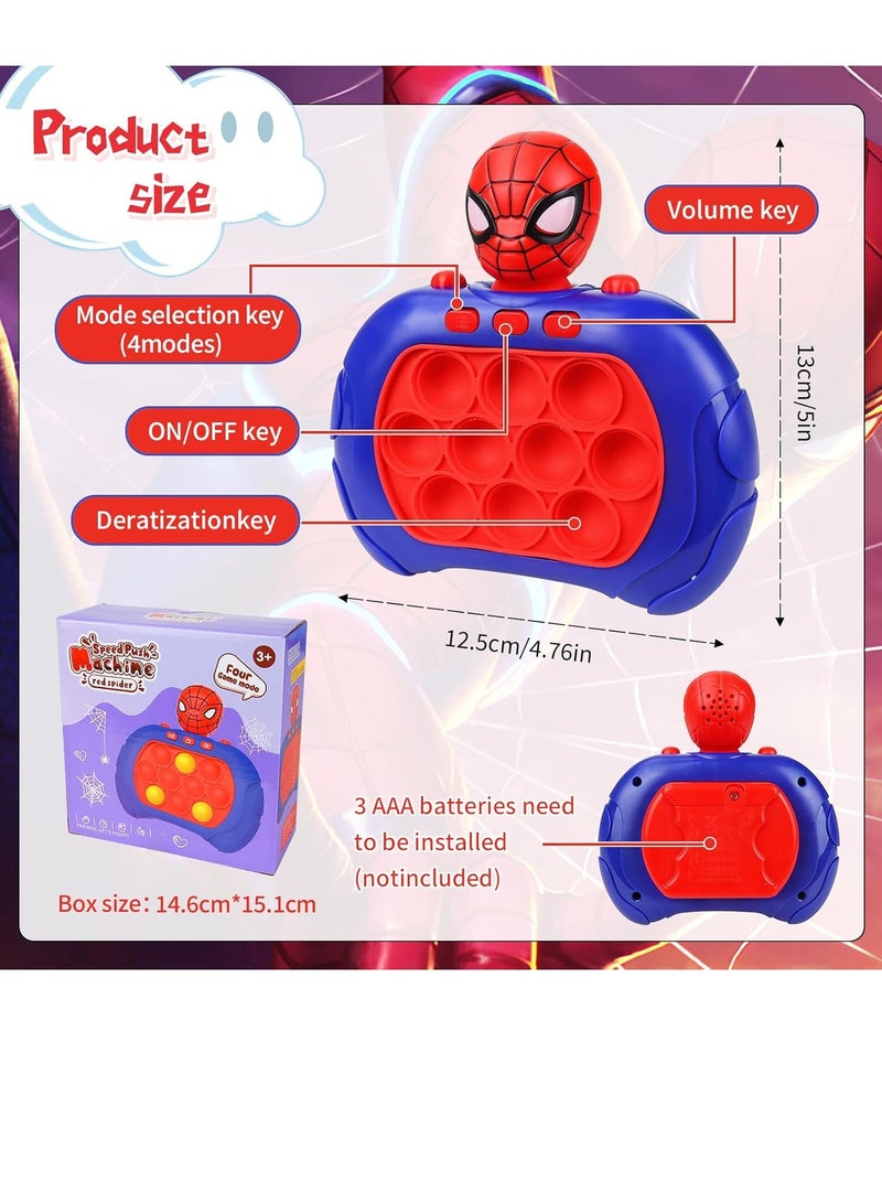 لعبة الدفع السريع فيدجيت بوب ات الإلكترونية المضيئة، لعبة فقاعات بوش بوب بتصميم جهاز تحكم، لعبة بوب ات للتطوير المبكر وتنمية المهارات للأطفال والكبار - Image 2