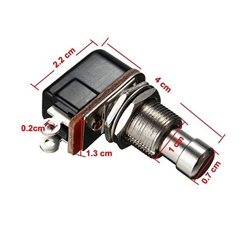 ESUPPORT Guitar Effects Pedal Box Momentary SPST Button Stomp Foot Switch Push Button Pack of 5 - Image 5