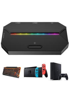 Y&D DMG Mouse Keyboard Converter, TYPE-C USB and LED Adapter, Converter for PS4, Xbox One, 360, Nintendo Switch, PS3(Black)  - Image 2