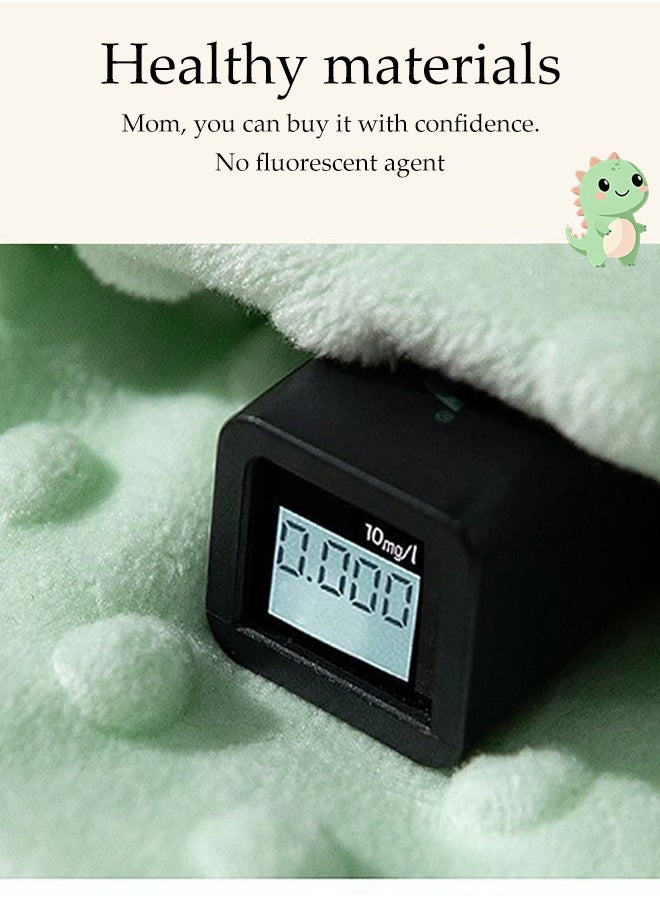 DUNISO - Baby Soothing Palm, Hold The Baby To Sleep And Lie Down To Prevent Fright, Hold The Baby To Sleep And Pat The Buttocks To Soothe The Pillow, Soothing Palm Automatic Hand Pillow Remote Control - Simulate The Mother's Palm, Toddler Anti-Fright Children Patting Toys To Help Sleep Green Little Dinosaur Model - Image 1